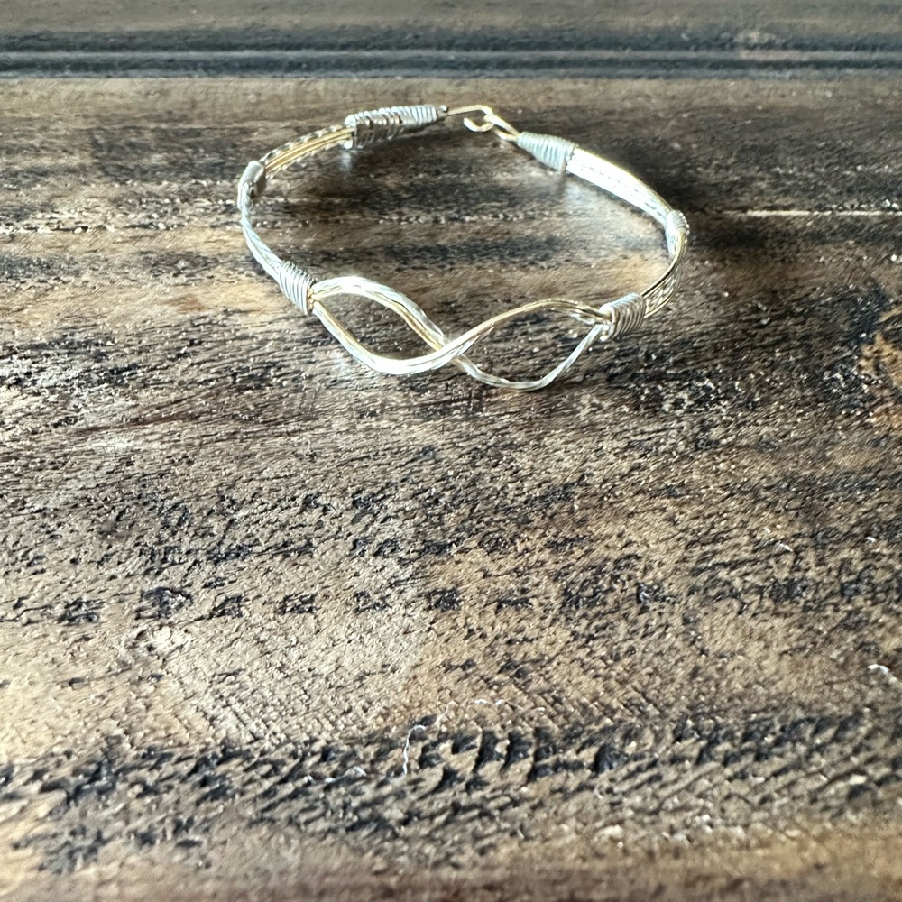 Twisted Silver Cuff Bracelet